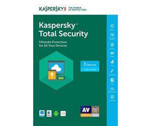 Kaspersky Total Security 3 Kullanıcı 1 Yıl Antivirüs Güvenlik Yazılımı