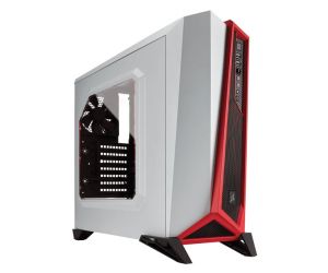 Corsair Carbide Series SPEC-ALPHA Mid-Tower Gaming Case, White & Red
