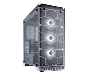 Corsair CC-9011110-WW Crystal Serisi 570X RGB Temperli Cam Mid Tower Bilgisayar Kasası, Beyaz