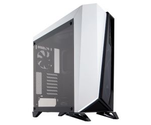 Corsair Carbide SPEC-OMEGA Mid-Tower Tempered Glass Gaming Case, CC-9011119-WW Black and White