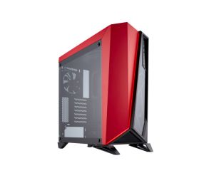 Corsair CC-9011120-WW Carbide Serisi Spec-Omega Temperli Cam Yan Panel Mid Tower Oyuncu Bilgisayar Kasası, Kırmızı/Siyah