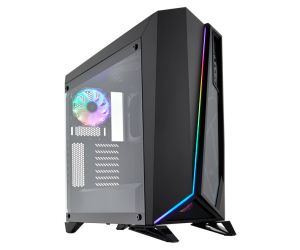 Corsair CC-9011140-WW Carbide Serisi Spec-Omega RGB Temperli Cam Yan Panel Mid Tower Oyuncu Bilgisayar Kasası, Siyah