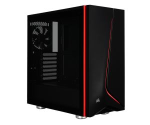 Corsair CC-9011144-WW Carbide Serisi Spec-06 Temperli Cam Yan Panel Mid Tower Oyuncu Bilgisayar Kasası, Siyah