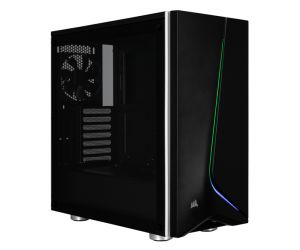 Corsair CC-9011146-WW Carbide Serisi Spec-06 RGB Temperli Cam Yan Panel Mid Tower Oyuncu Bilgisayar Kasası, Siyah