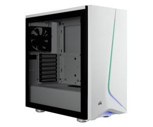 Corsair CC-9011147-WW Carbide Serisi Spec-06 RGB Temperli Cam Yan Panel Mid Tower Oyuncu Bilgisayar Kasası, Beyaz