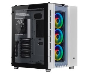 Corsair CC-9011169-WW Crystal Serisi 680X RGB Temperli Cam Mid Tower Küp Bilgisayar Kasası, Beyaz