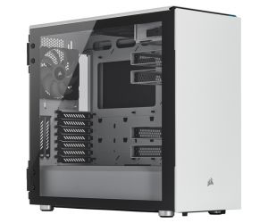 Corsair CC-9011170-WW Carbide Serisi 678C Temperli Cam Yan Panel Mid Tower Bilgisayar Kasası, Beyaz