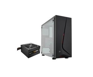 Corsair CASE-CC-9011151-EU Spec 05 Tower Red LED Cabinet with VS550 PSU (Black)
