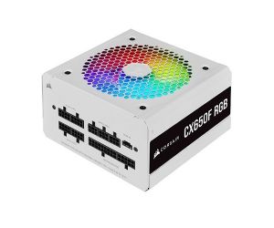 Corsair CX650F RGB White CP-9020226-EU 650W 80 Plus Bronze RGB Beyaz Full Modüler Power Supply