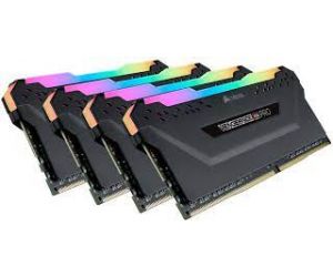 Corsair Vengeance RGB PRO 32GB (4x8) DDR4 3200MHz CL14 Siyah RGB Ram CMW32GX4M4C3200C14