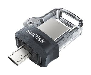 Sandisk 256GB Ultra Android Dual Drive USB 3.0 Siyah USB Bellek SDDD3-256G-G46