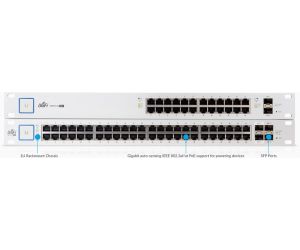 Ubiquiti 24 Port 10/100/1000Mbps Managed Poe+ Sfp US-24-250W