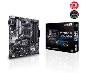 Asus Prime B550M-A AM4 Ryzen D4 HDMI/DVI/VGA SATA3 USB3.2 mATX Anakart