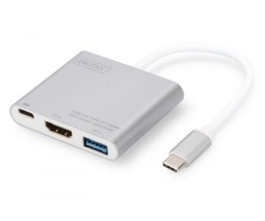 Digitus USB Type-C To USB 3.0-HDMI-Type-C DA-70838-1