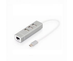 Digitus USB Type-C To USB 2.0 x3-RJ45 DA-70253