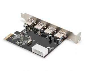 Digitus 4 Port'lu USB 3.0 To PCI Exp.Kart DS-30221-1
