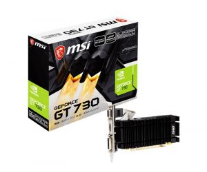 MSI GeForce GT 730 2GB GD3 64Bit Nvidia Ekran Kartı N730K-2GD3H/LPV1
