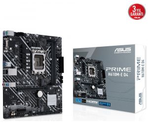 Asus PRIME H610M-E D4 Intel 3200MHz LGA1700 DDR4 Micro ATX Anakart