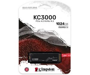Kingston 1 TB KC3000 M.2 NVMe PCIe 4.0 7000/6000MB/s SSD SKC3000S/1024G
