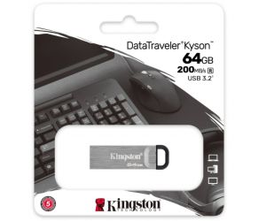 Kingston 64 GB 3.2 Gen1 DT Kyson USB Flash Bellek DTKN/64GB