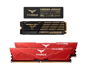 Team T-Force Vulcan Red 32GB (2X16GB) 5200Mhz DDR5 Gaming Ram CL40 FLRD532G5200HC40CDC01