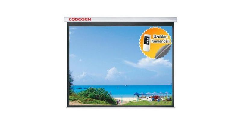 Codegen 200x200 MOTORLU UZAKTAN KUMANDALI PROJEKSİYON PERDESİ EX-20 ...