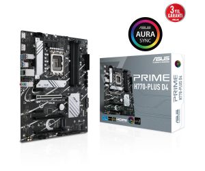 Asus PRIME H770-PLUS D4 1700P DDR4 5066MHz SATA3 USB3.2 ATX ANAKART