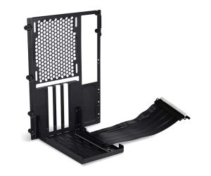Lian Li O11DMINI-1X-4 PCIe Gen4 x16 Riser Kablolu Siyah Dikey Ekran Kartı Tutucu Kiti (O11D MINI ile Uyumlu)