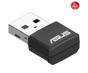 Asus USB-AX55 NANO 1200Mbps DUAL-BANT Wi-Fi 6 Adaptör