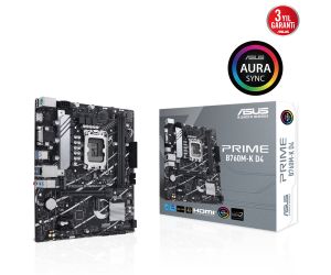 Asus Prime B760M-K D4 Intel B760 Soket 1700 DDR4 5333 (OC) MHz mATX Gaming Anakart