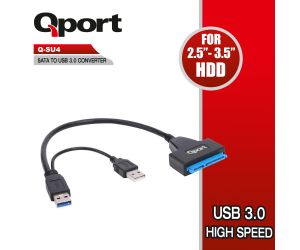 Qport USB 3.0 TO SATA ÇEVİRİCİ Q-SU4