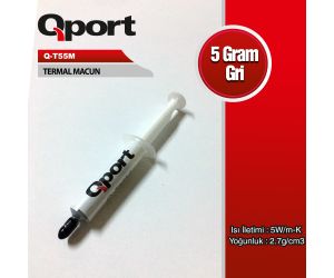 Qport (Q-T55M) 5 GRAM 5W/M-K 2.7/CM3 TERMAL MACUN