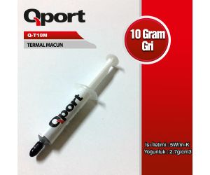 Qport (Q-T10M) 10 GRAM 5W/M-K 2.7/CM3 TERMAL MACUN