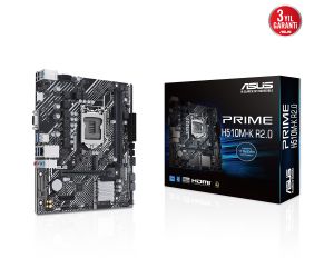 Asus PRIME H510M-K R2.0 DDR4 3200 (OC) MHz mATX Gaming (Oyuncu) Anakart