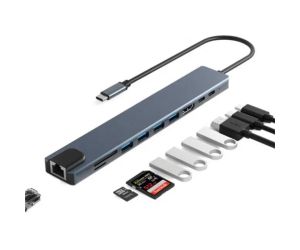 Sensei TYPE-C 10IN1 HDMI COK FONKSIYONLU USB 3.0 DOCK STATION ÇOKLAYICI