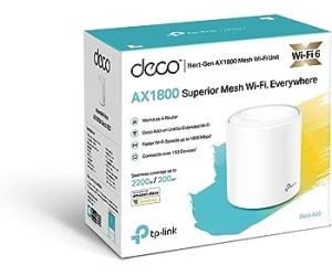 Tp-Link Deco X20 (1-pack) AX1800 Whole Home Mesh Wi-Fi 6 System