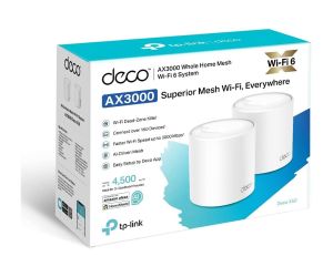 Tp-Link Deco X50 (2-pack) AX3000 Whole Home Mesh Wi-Fi 6 System Router