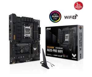 Asus TUF GAMING A620-PRO WIFI AMD A620 AM5 Soket DDR5 6400MHz ATX Anakart