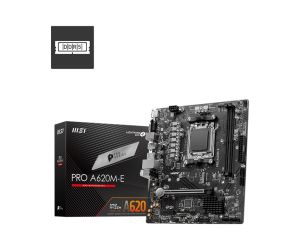 MSI Pro A620M-E AMD A620 AM5 Soket DDR5 6000 (OC) MHz mATX Anakart