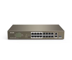 Tenda 16 PORT 10/100 POE 150W 2x10/100/1000 +1SFP YÖNETİLEMEZ SWİTCH TEF1118P