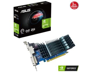 Asus NVIDIA GeForce GT 710-SL 2GB Evo GDDR3 64Bit LP Ekran Kartı 90YV0I70-M0NA00