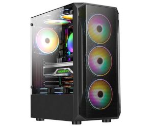 Everest X-RACER PEAK 600Watt 4x12cm RGB MİD TOWER BİLGİSAYAR KASASI