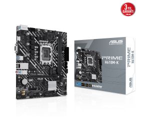 Asus PRIME H610M-K 1700P 5600MHz DDR5 SES GLAN HDMI/VGA SATA3 USB3.2 mATX ANAKART