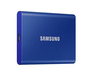 Samsung 2TB T7 Serisi Mavi USB 3.2 (Okuma 1050MB/Yazma 1000MB) Harici SSD
