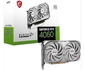 MSI GEFORCE RTX 4060 VENTUS 2X WHITE 8G OC 8GB GDDR6X HDMI DP 128BİT EKRAN KARTI