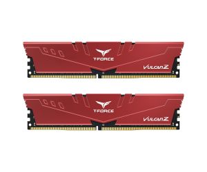 Team T-Force Vulcan Z Red 16GB (2x8GB) 3200Mhz CL16 DDR4 Gaming Ram (Bellek) TLZRD416G3200HC16FDC01
