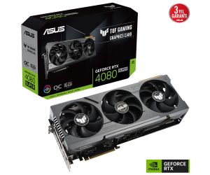 Asus RTX4080 SUPER 16GB GDDR6X 256BIT 3xDP/2xHDMI (TUF-RTX4080S-O16G-GAMING) EKRAN KARTI