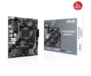 Asus PRIME A520M-R DDR4 5100mhz (OC) M.2 AM4 mATX 64 GB Anakart