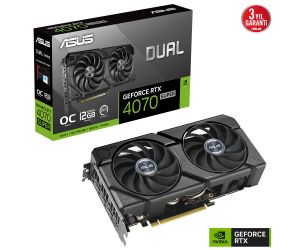 Asus RTX4070 SUPER 12GB GDDR6X 192BIT 3xDP/HDMI DUAL-RTX4070S-O12G-EVO EKRAN KARTI