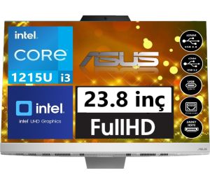 Asus i3-1215U 8 GB 512 GB SSD UHD Graphics 23.8'' All in One PC A3402WBAK-WPC007M